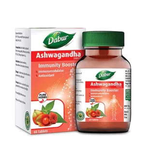 dabur ashwagandha tablets immunity booster 60 tablets pack of 1 1