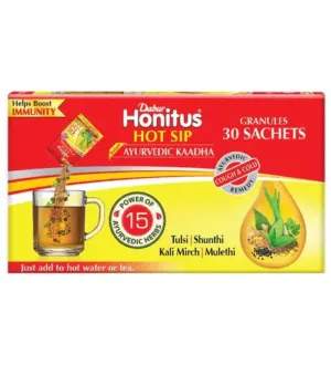 dabur honitus hot sip ayurvedic kadha pack of 30 sachets 1