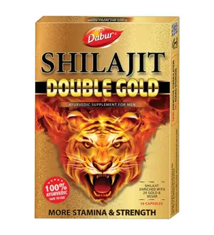 dabur shilajit double gold capsules 10 capsules 4