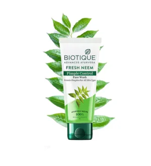 Biotique Fresh Neem Pimple Control Face Wash | Pimple Cleanser